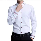 5XL Новинка 2017 года белый Для мужчин Сорочки выходные для мужчин брендовая одежда моды Camisa социальной Повседневное Для мужчин рубашка Slim Fit с длинными рукавами Camisa masculina
