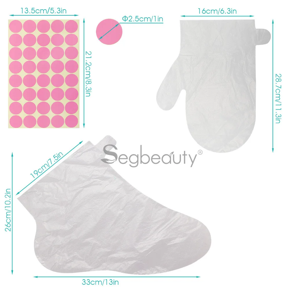 Segbeauty 100 шт. парафиновые вкладыши для ванны прозрачные пластиковые одноразовые