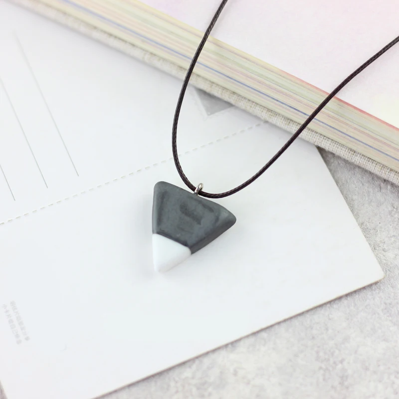 Минималистичное геометрическое креативное треугольное ожерелье женское