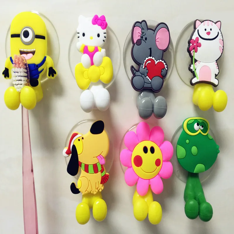 Милый персонаж из мультфильма Миньон держатель для зубной щетки с присоской