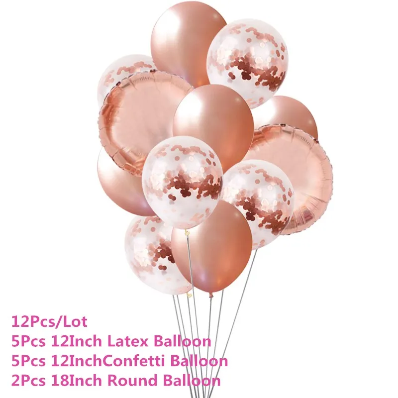Chicinlife Rosegold 0-9 цифры шар с днем рождения сердце шар взрослых юбилей 1st украшения для свадьбы и дня рождения поставки
