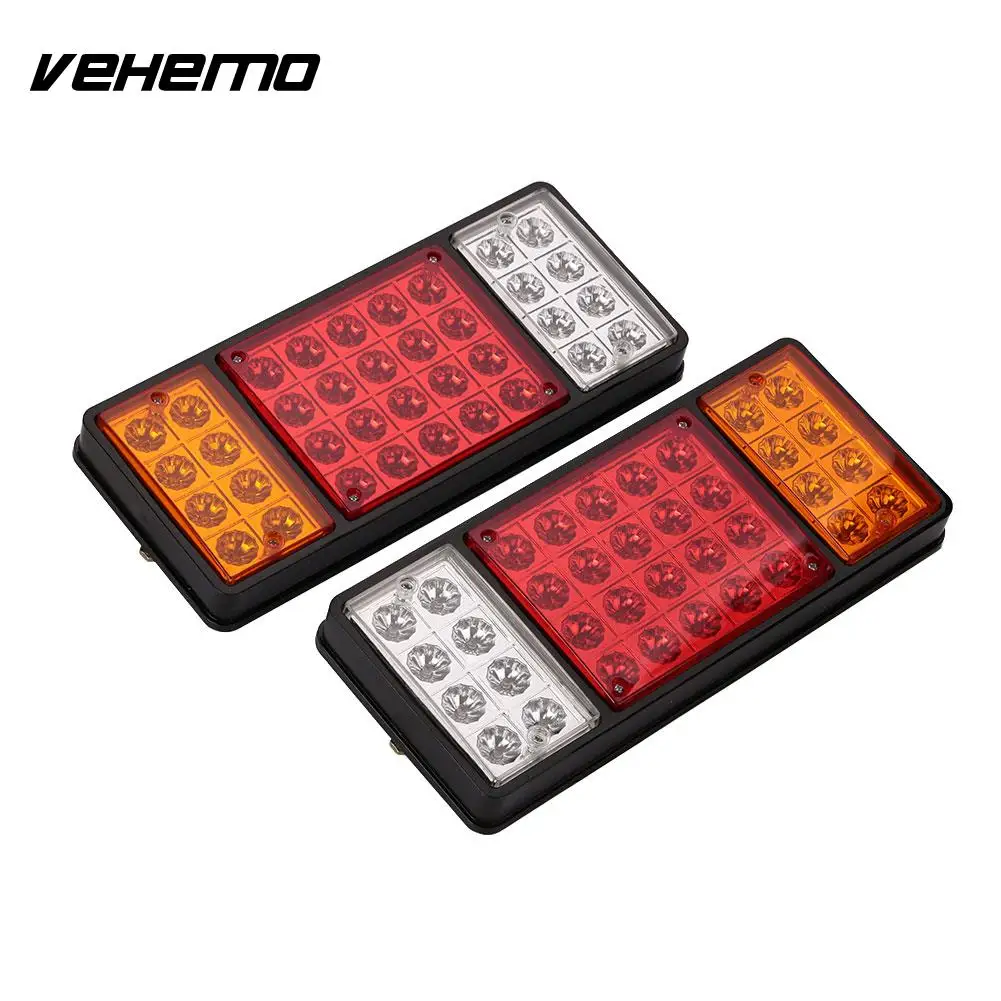 

2pcs Car Truck Trailer Buses Rear Tail Lights Reverse Parking Lamps DC 12V