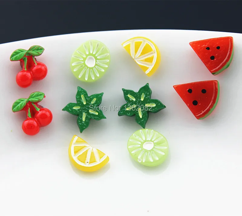 Fashion 12 Pairs Lovely Fruits Earrings Watermelon Magnet Magnetic for baby girls Christmas Gift ME90-1 | Украшения и аксессуары