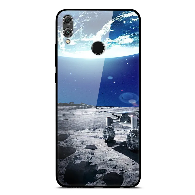 Чехол Honor 8X для huawei Honor 8X Max X8, чехол из закаленного стекла для телефона huawei Honor 8X MAX, чехол из стекла для Honor 8X Max - Цвет: 18