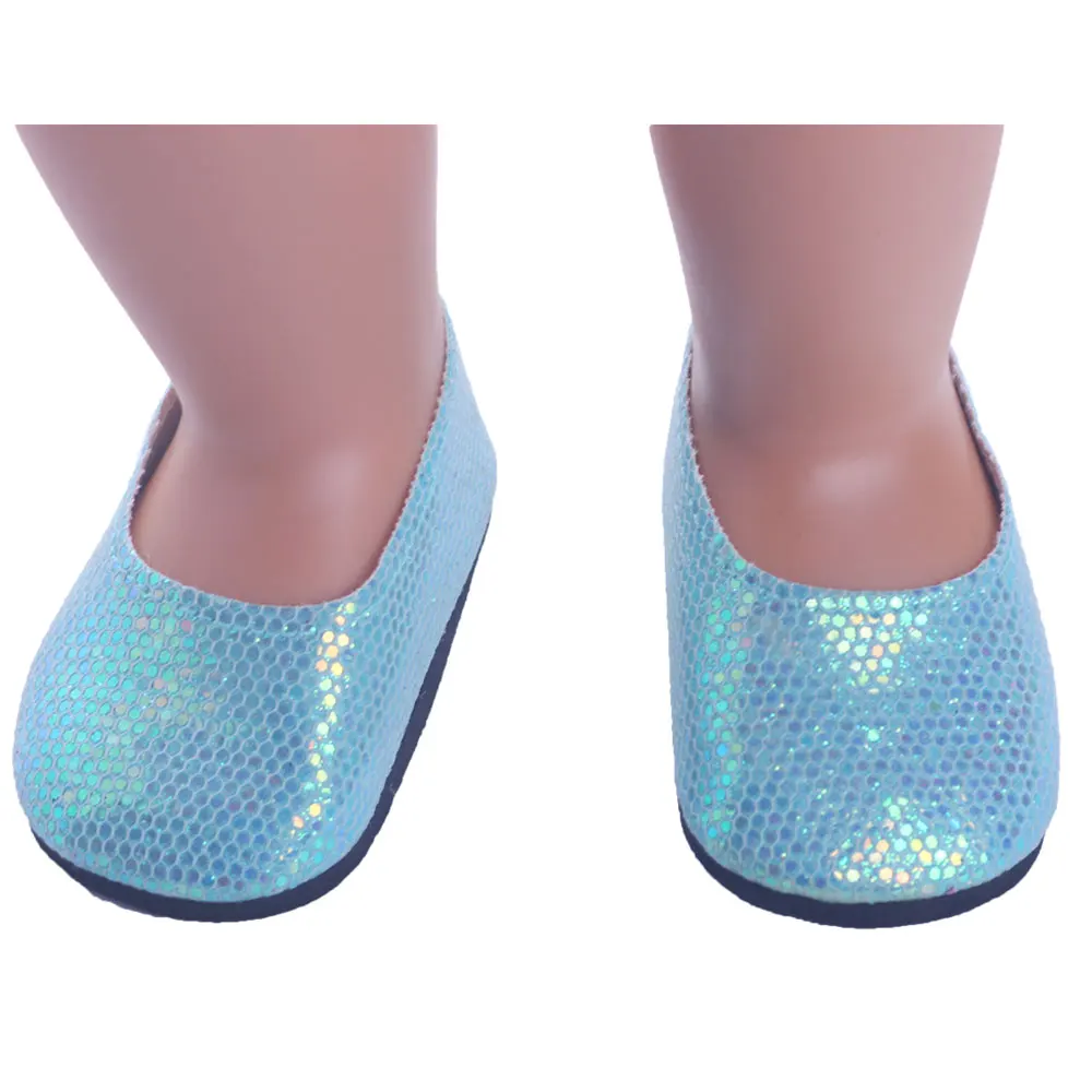 LUCKDOLL 11 различных цветов обувь подходит 18 дюймов американский и 43 см детская кукла одежда аксессуары, игрушки для девочек, поколение, подарок на день рождения