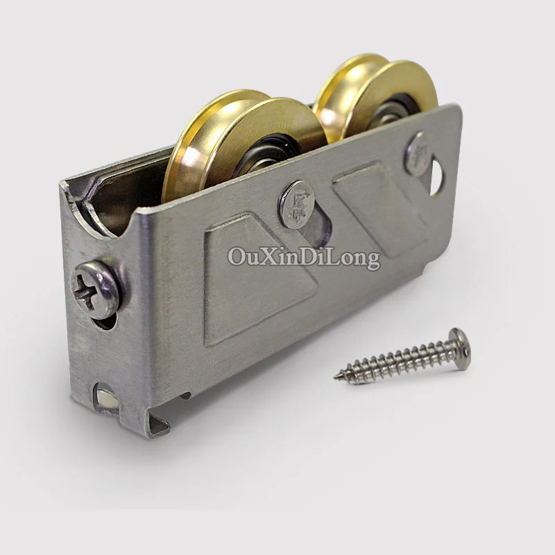 Ролики для дверей и окон из алюминиевого сплава 4 шт./лот тип 888 двойные латунные