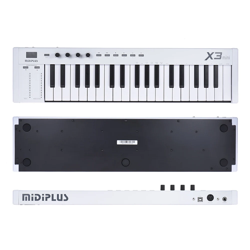 MIDIPLUS X3 mini 37-key USB MIDI клавиатура контроллер светодиодный дисплей с usb-кабелем