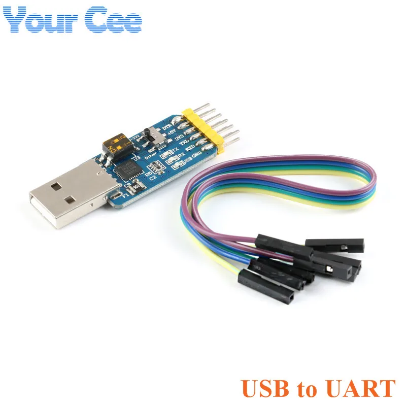 Многофункциональный модуль преобразования USB CP2102 в TTL RS232 RS485 6 1 с