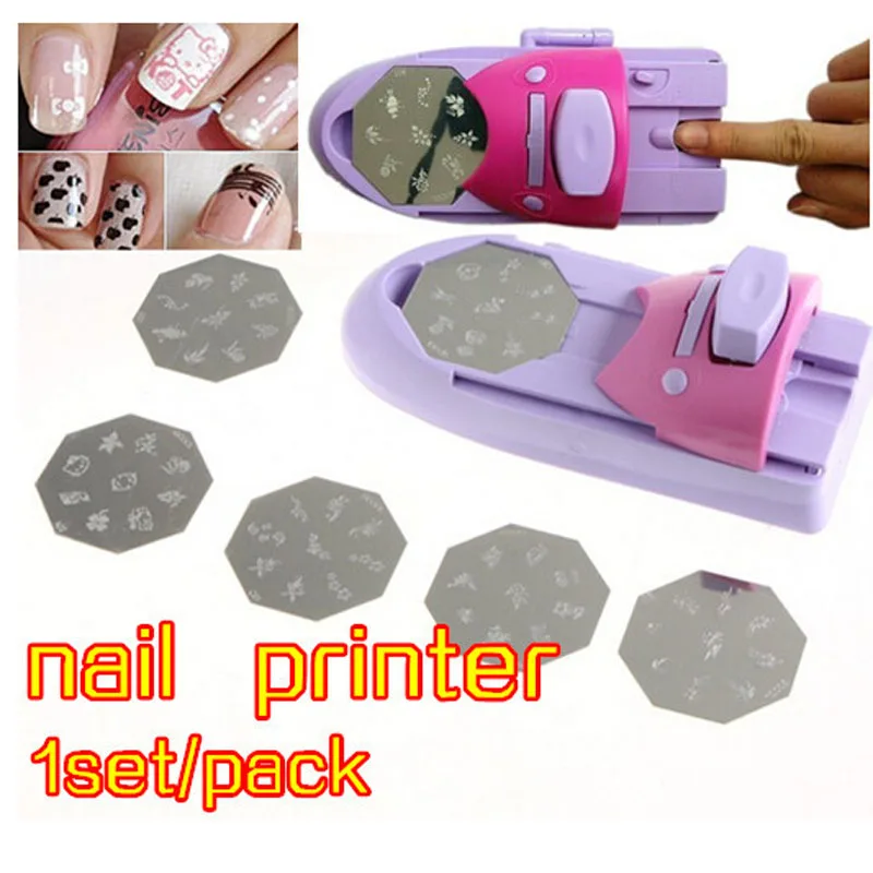 Nail Printer Art Stamping Tool Nail Polish Decoration Printer Machine Portable Nail Stamper Set for Nail Design DIY Tool