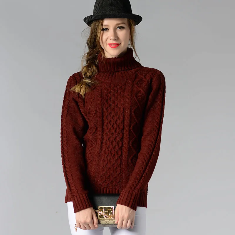 2019 новый зима водолазка женская свитер с горлом лонгслив досуг пуловер женский