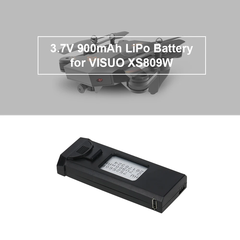 Дроны вертолеты на радиоуправлении батарея 3 7 V 900 mAh аккумуляторная LiPo для VISUO XS809W