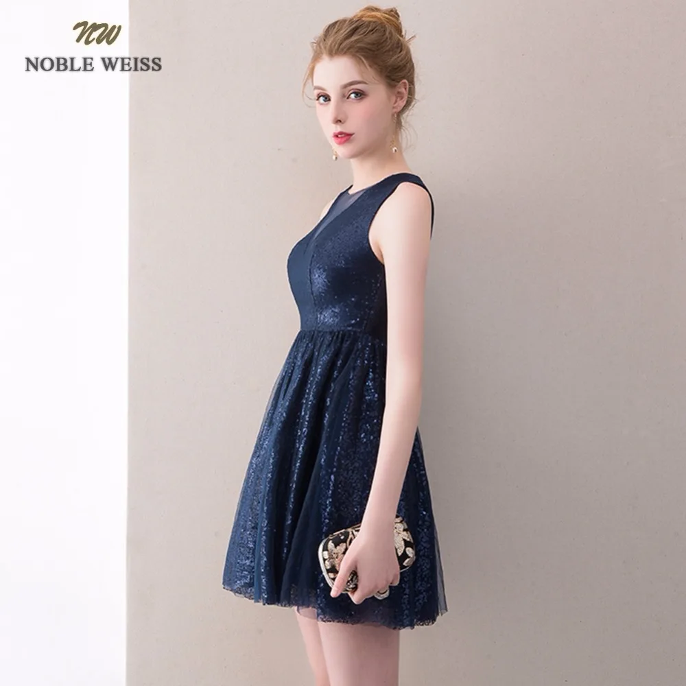 Благородный WEISS короткие платья для выпускного вечера 2019 с блестками Vestido De Formatura