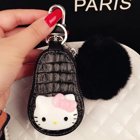 Hello kitty автомобильный чехол для ключей скатерть с кисточками и меховыми шариками