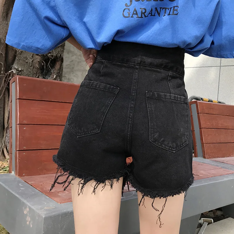 Новинка 2019 женские летние широкие шорты Летние Стильные сексуальные джинсы