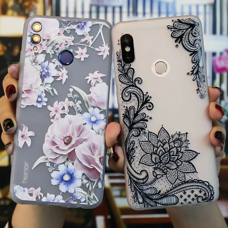 3D рельефный силиконовый чехол для huawei Y6, чехол из ТПУ для huawei Y7 Prime Y6 PRO, задний Чехол-Бампер для huawei Y 6 Y 7 Y5, чехол для телефона