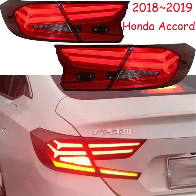 Автомобильный Стайлинг для Accord задний светильник s Accord 10th светодиодный задний светильник Spirior задний фонарь светодиодный DRL+ тормоз+ Парк+ сигнал+ задний светильник - Цвет: Red color