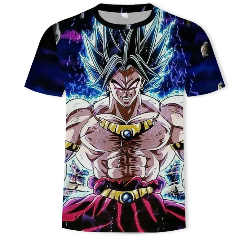 2019 Мужская 3D футболка Dragon Ball Z Ultra Instinct Goku Super Saiyan God Blue Vegeta с рисунком летняя 5XL |