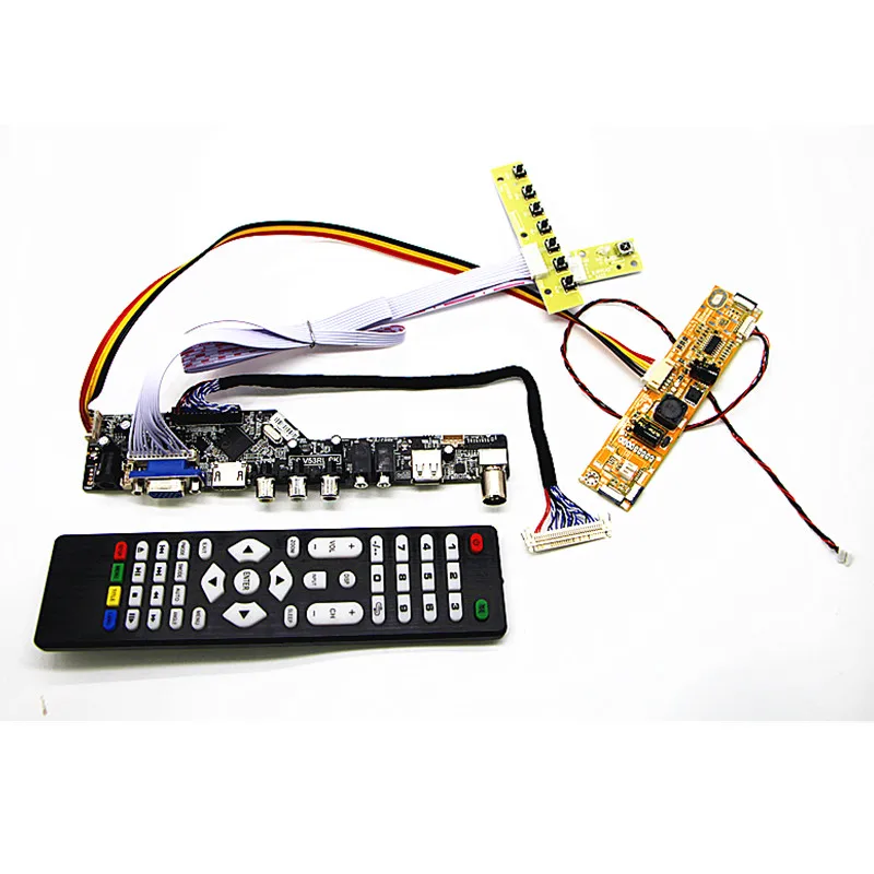 ТВ + HDMI VGA AV USB аудио ЖК дисплей драйвер платы 21 5 &quotM215HGE L10/21/23 LM215WF4 M215HW01 VB 1920*1080 плата