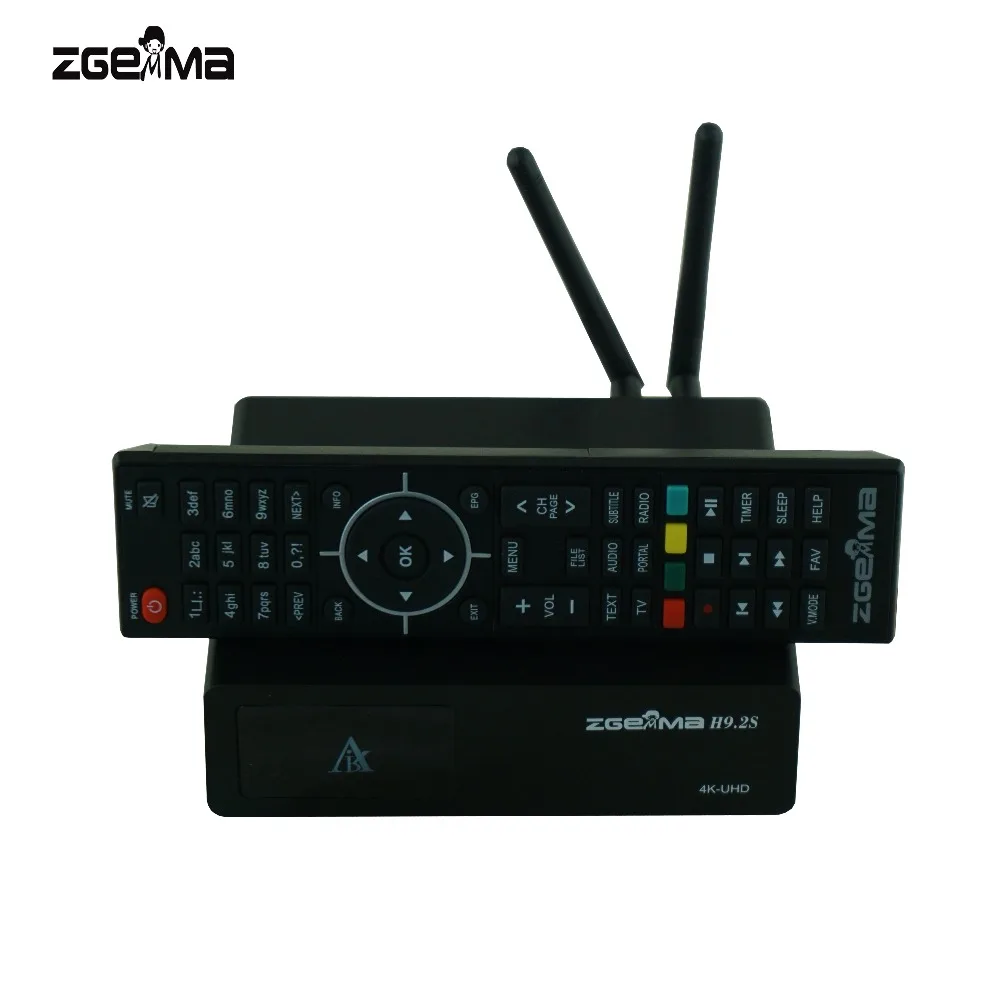 3 шт./лот ZGEMMA H9.2S E2 Linux 4K UHD спутниковый ресивер с DVB S2X + двойной тюнер 300 Мбит/с WIFI