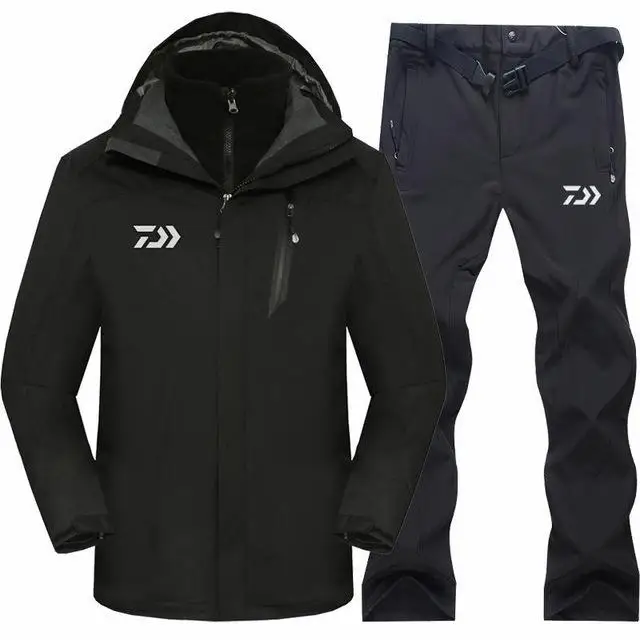 Daiwa Рыбацкая рубашка осень зима мужские спортивные походные скалолазание рыболовные куртки и штаны флисовые теплые уличные жилеты - Цвет: 30