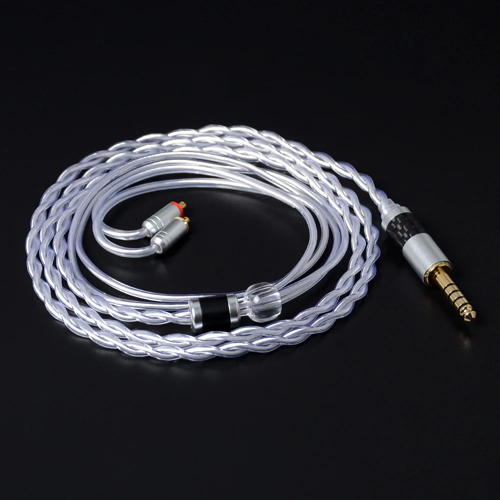 NiceHCK OCC смешанный посеребренный кабель 3 5/2 5/4 4 мм MMCX/2Pin для TFZ KXXS Kanas LZ A7 TANCHJIM NX7