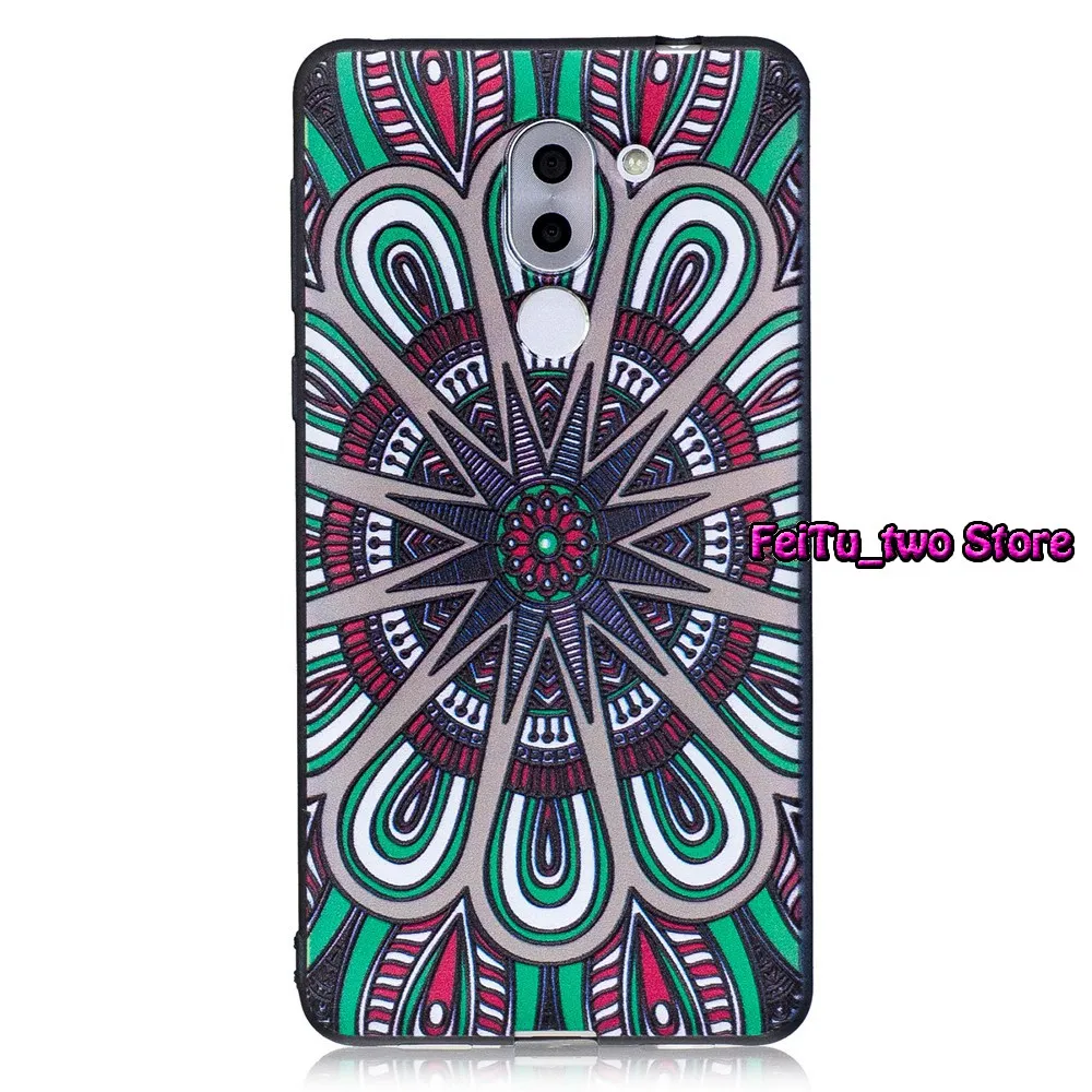 Тиснение ТПУ чехол для Huawei Honor 6X X6 6 X BLN-L21 GR5 2017 BLL-L21 Mate 9 Lite BLL-L23 BLN-TL00 Мягкий