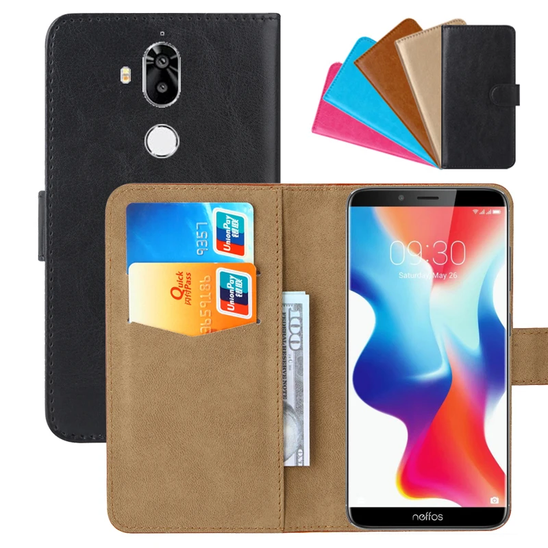 

Luxury Wallet Case For TP-Link Neffos X9 PU Leather Retro Flip Cover Magnetic Fashion Cases Strap