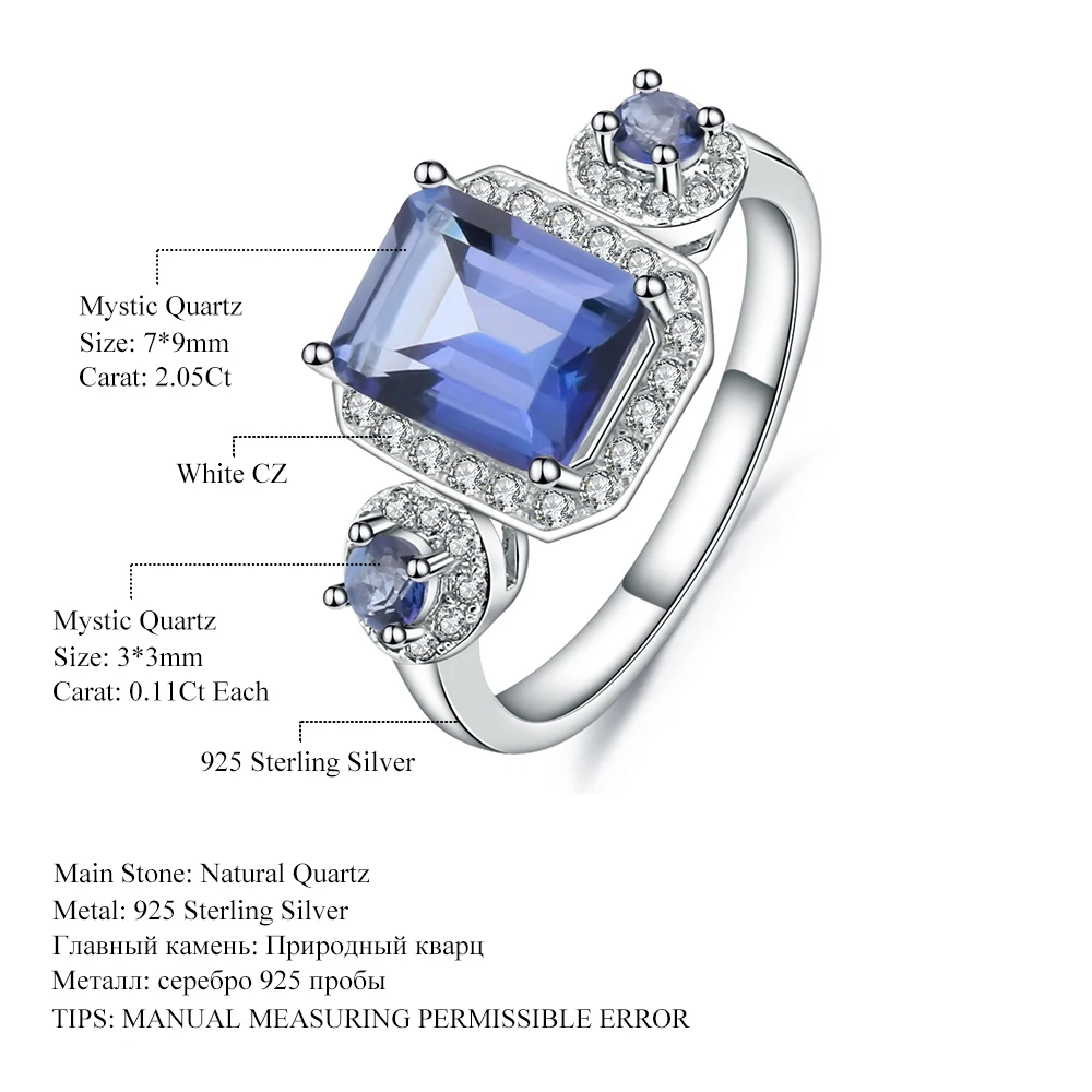 Драгоценный камень балет 2.28Ct натуральный иолит синий мистический кварцевый