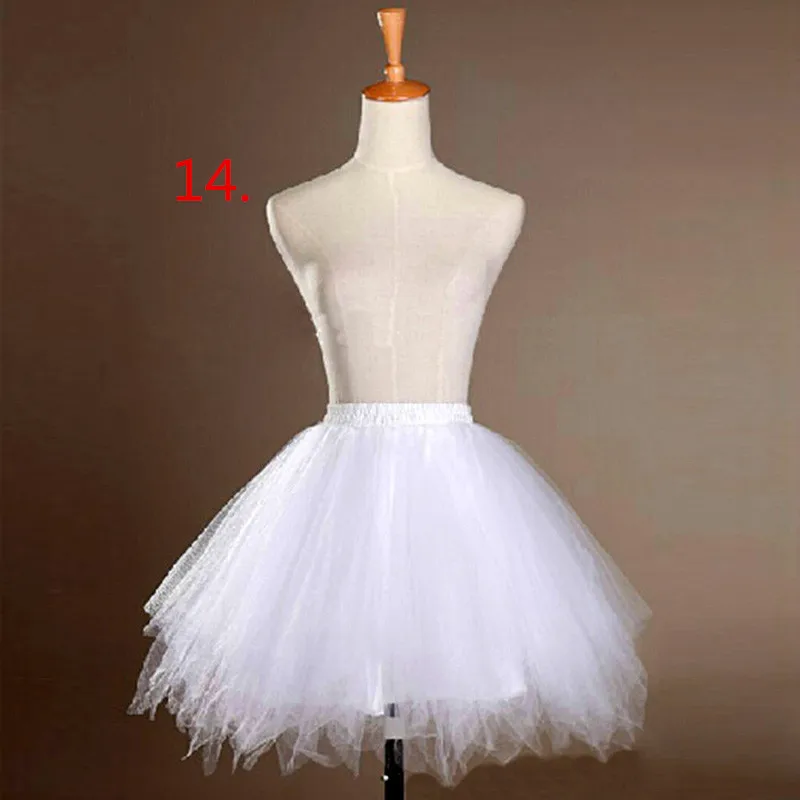 Женская короткая юбка дешевая Нижняя многоцветный тюль кринолин рокабилли