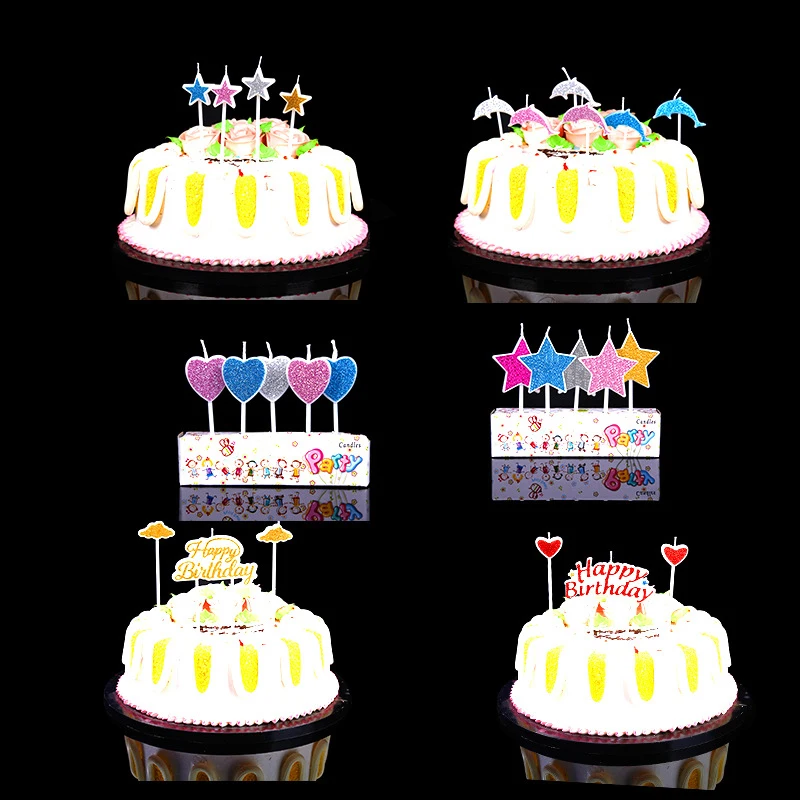 14 видов мультфильм комикс торт кекс топперы с днем рождения свечи товары для
