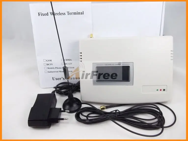 Gsm фиксированной Беспроводной терминал с ЖК дисплей DC12V Для PSTN сигнализации