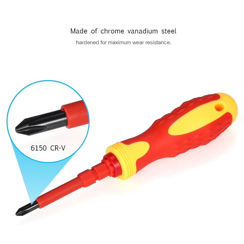 5 шт. набор отверток ручные инструменты 500 в изолированных бит с блестками и