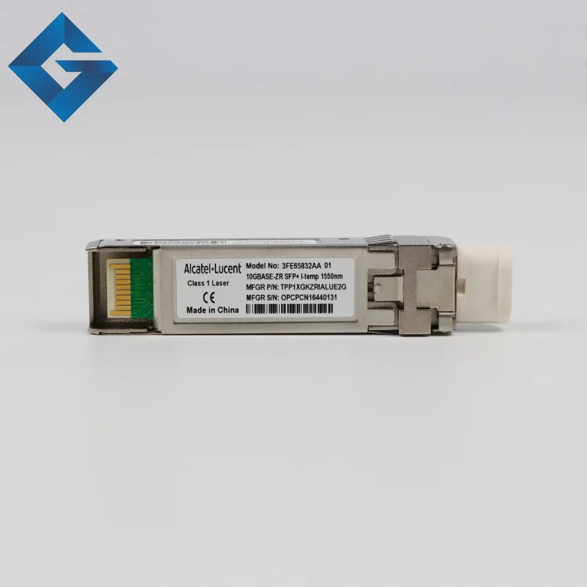 Совершенно новый Alcatel Lucent 10G BASE ZR SFP + 1550NM 3FE65832AA 01 модули|Оптоволоконное