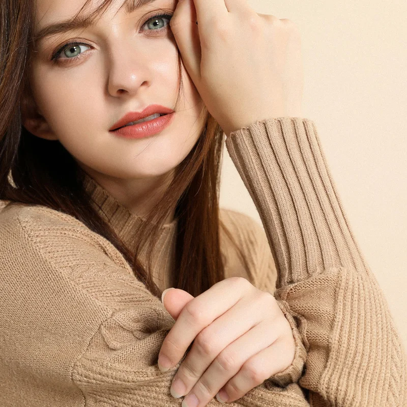 Tong Yi Autumn Winter Women Pullovers Sweater Knitted Elasticity Casual Jumper Fashion Slim Turtleneck Warm Female Sweaters | Женская