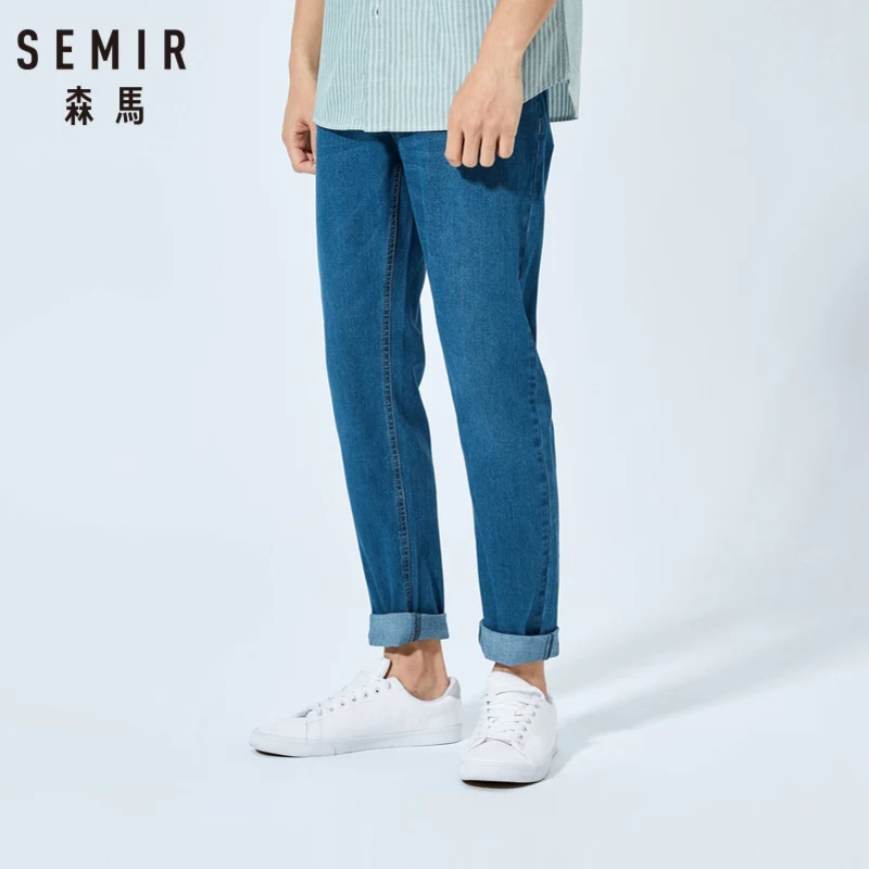 SEMIR/2019 новые летние джинсовые брюки эластичные удобные износостойкие уличные