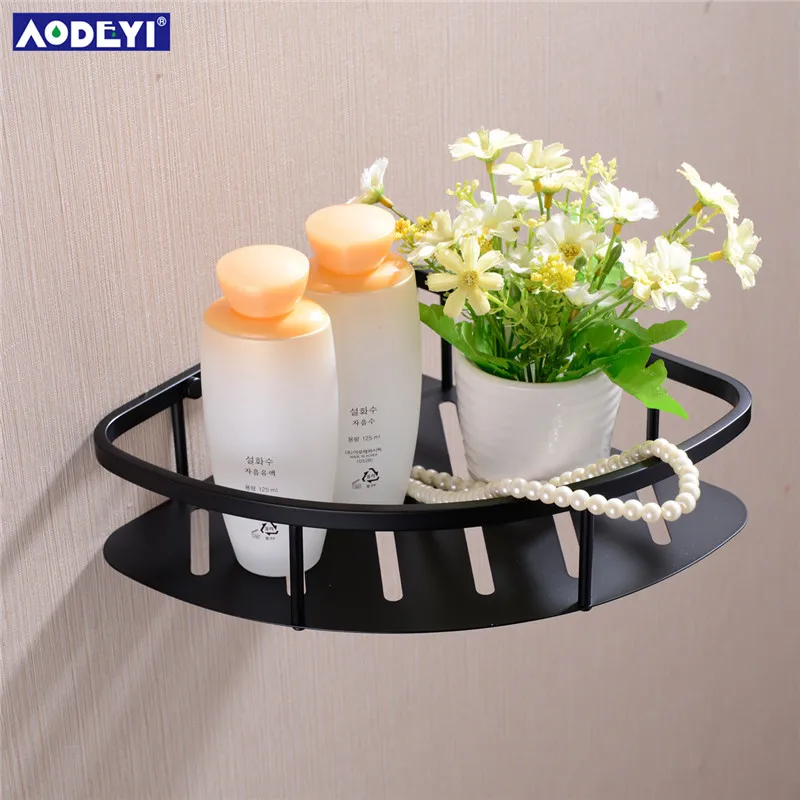 Shower Basket AODEYI аксессуары для ванной комнаты Набор черный крючок для халата вешалка для полотенец барная полка держатель для бумаги держатель для зубной щетки аксессуары для ванной комнаты - Цвет: Shower Basket