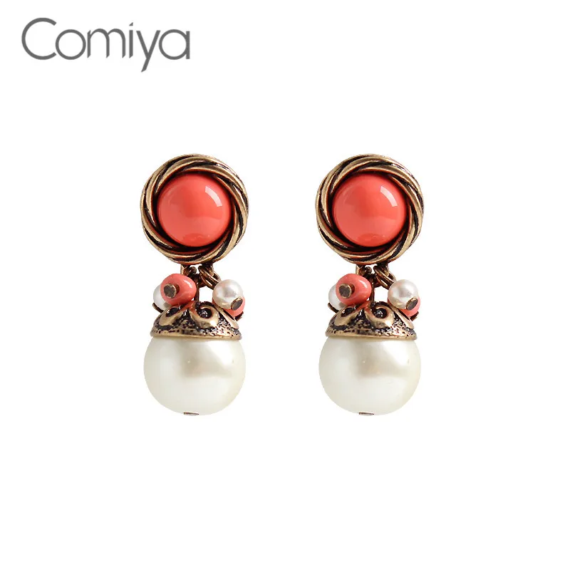 Comiya Висячие серьги корейские Brinco модные ювелирные изделия акриловый круглый