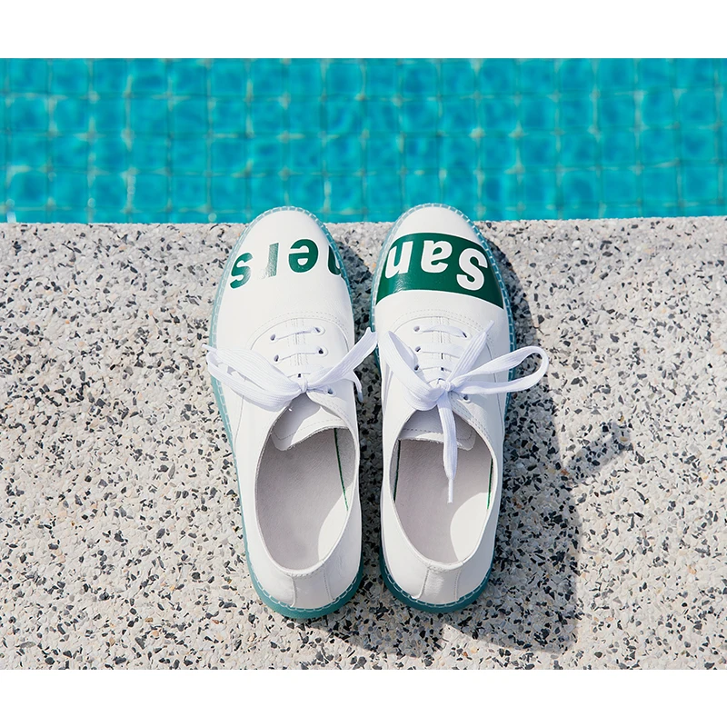 

White Shoes Male 2018 New Korean Summer Casual Boy Shoes Sneaker Trendy Printing Flat Bottom Shoes