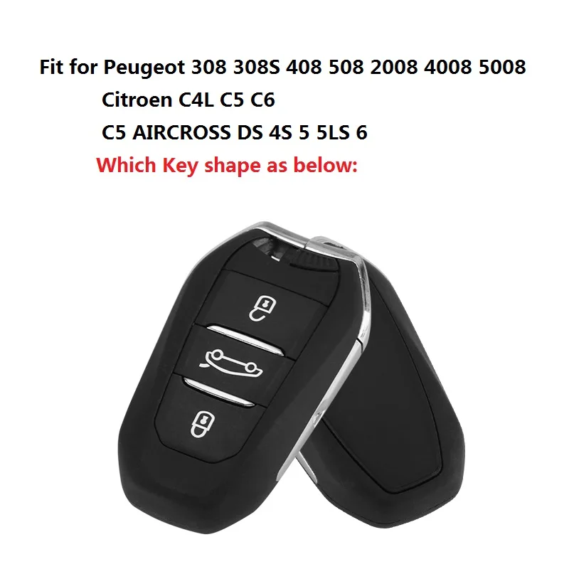 Алюминиевый сплав чехол для ключей автомобиля Peugeot 308 408 508 2008 4008 5008 Citroen C4L C6 C5 Aircross