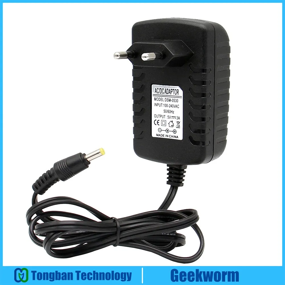 Оранжевое зарядное устройство Pi 5 в пост. Тока 3 А адаптер питания/питание для