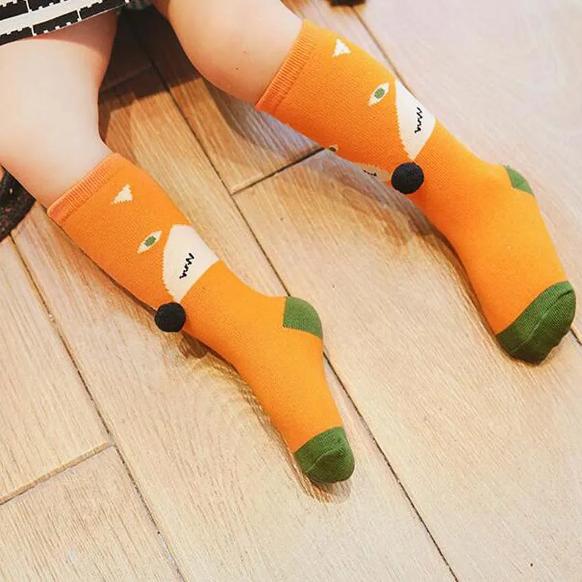 Милые мягкие хлопковые носки Kawaii для мальчиков и девочек Детские Носки с