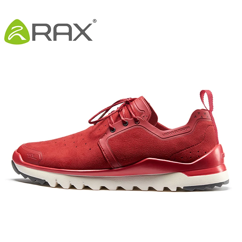 RAX/Мужская прогулочная обувь; дышащие кроссовки с утяжелением под светильник; женская спортивная обувь для улицы; Мужская Брендовая обувь; обувь для бега - Цвет: yang red women