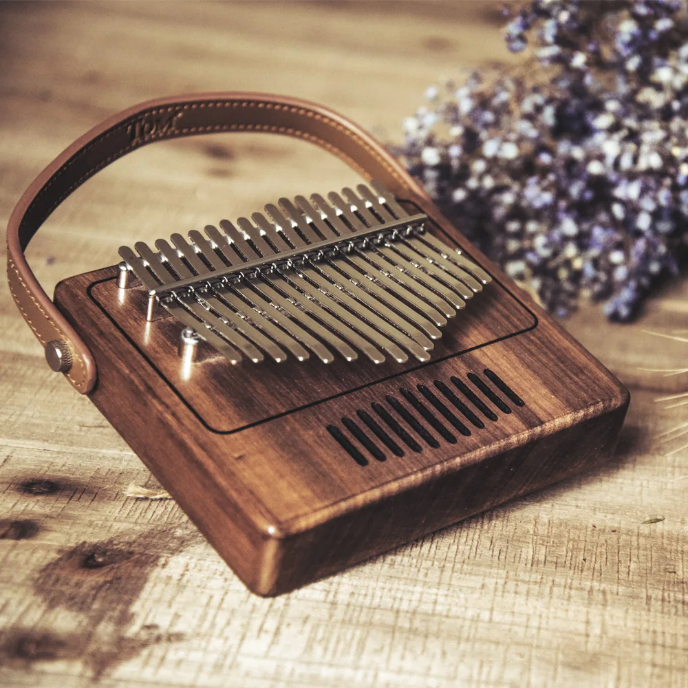 Tom 17 клавишным игрушечное пианино калимба Mbira санза грецкого ореха во внутренней