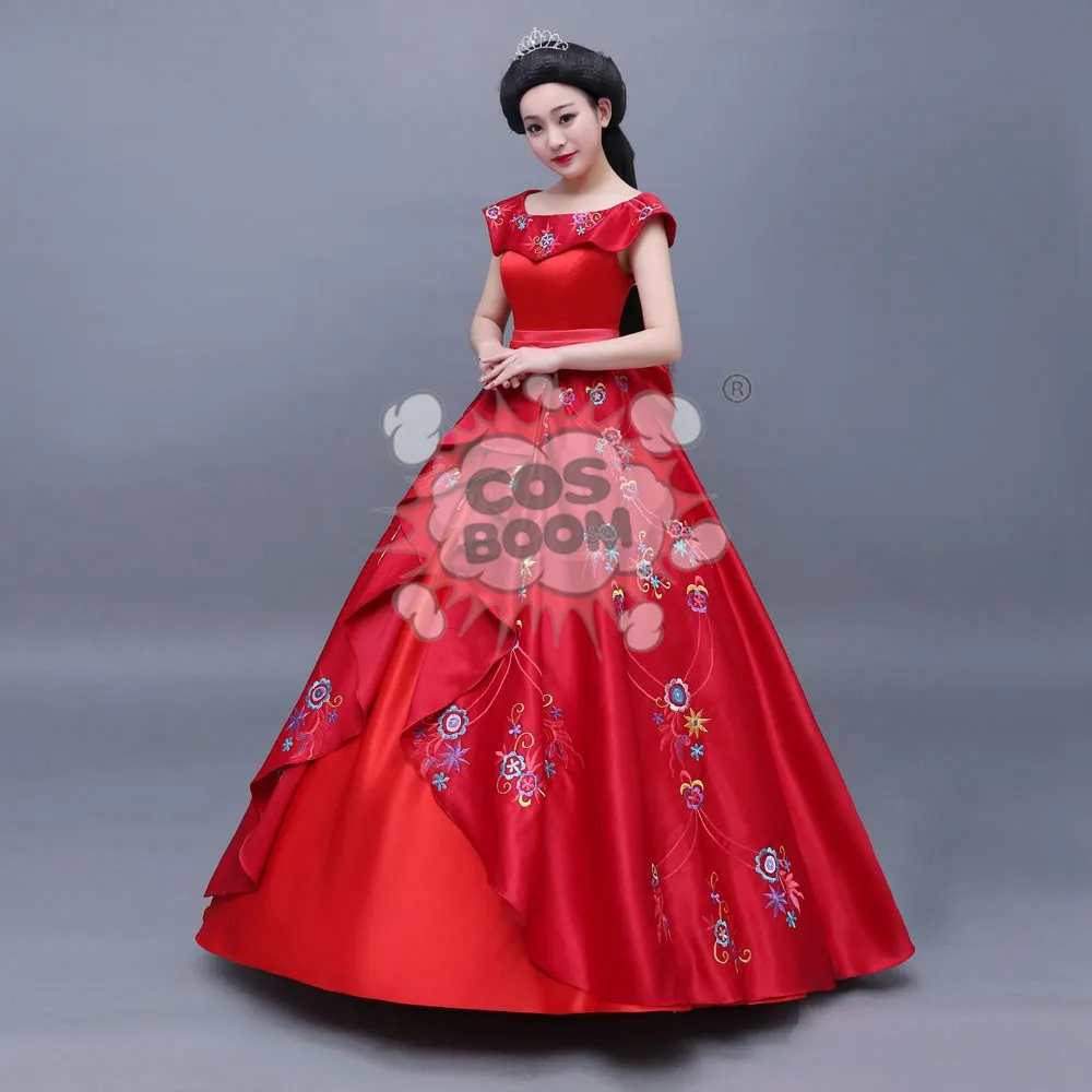 Женский карнавальный костюм COSBOOM Elena of Avalor вечернее платье с вышивкой костюм|cosplay