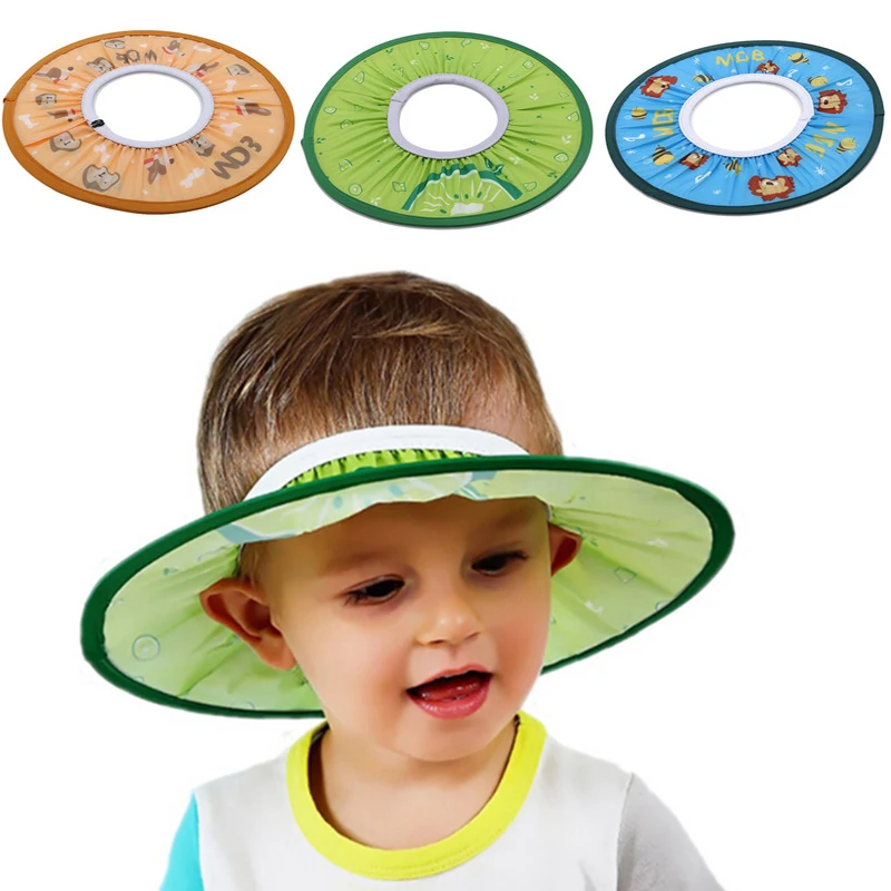 Wash Hair Shield Caps Baby Hat Soft And Safe Toddler Kids Shampoo Bathing Cute Adjustable Shower Protect Cap