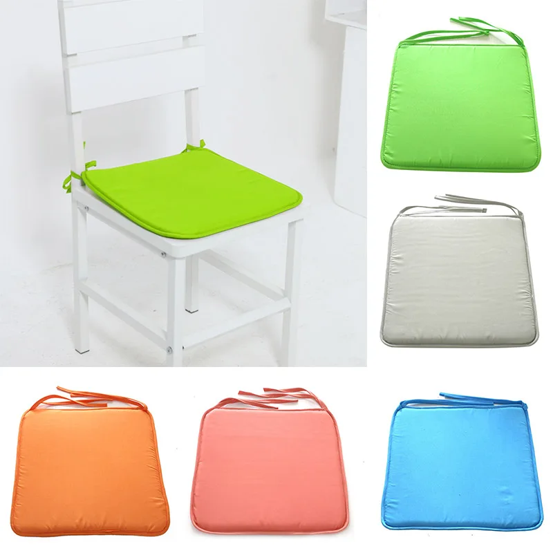 Яркий мягкий комфортный коврик для сиденья Горячая мягкая подушка для сиденья для патио однотонная цветная садовая квадратная Крытая обеденная галстук на офисном стуле новая подушка из пеноматериала