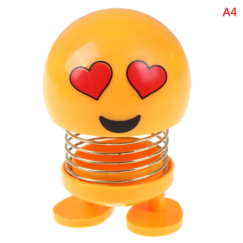 Cute Smile Expression Pack Spring Shaking Head Doll Car Interior Shaking Sound Explosion Section Villain Toy Store Toys For Boy