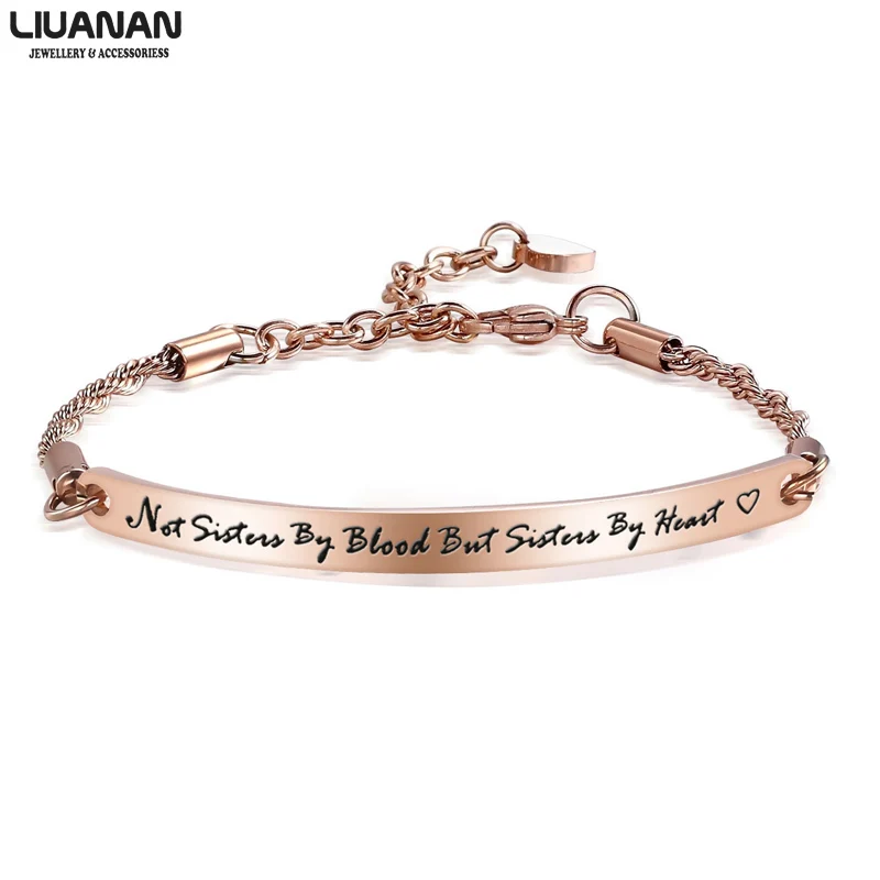 Браслет из нержавеющей стали с надписью Best Friends|Именные браслеты| |