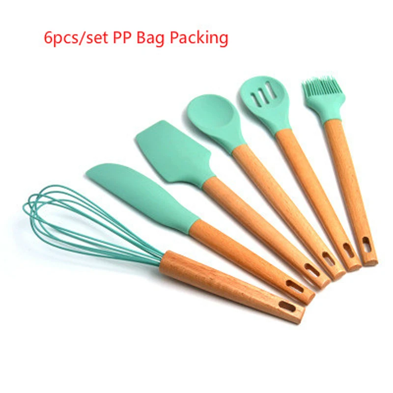 Силиконовая кухонная посуда набор инструментов для приготовления пищи