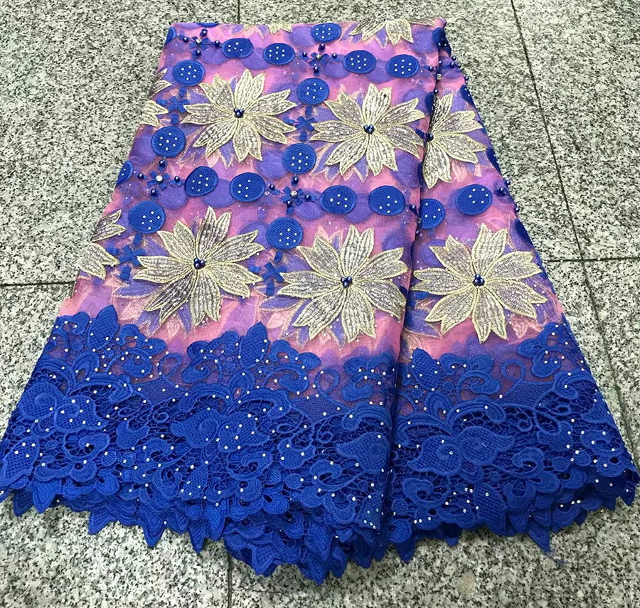 2018 уникальные Тюль Кружева Нигерия ткань свадебное платье африканский тюль